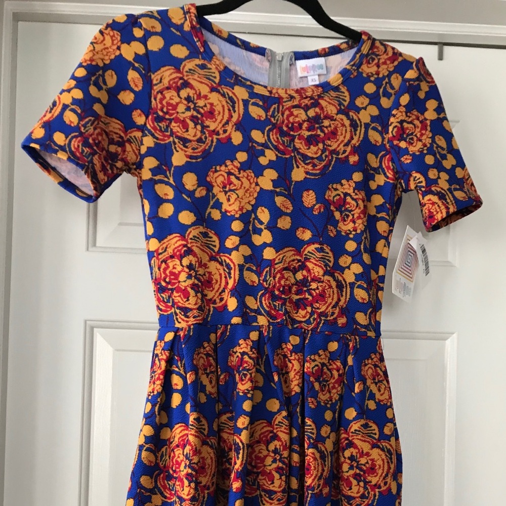 LuLaRoe XS Floral Print Amelia NWT Vintage UNICORN